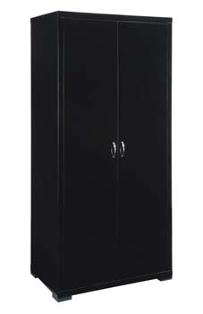 Lina 2 Door Wardrobe in Black - FREE NEXT DAY