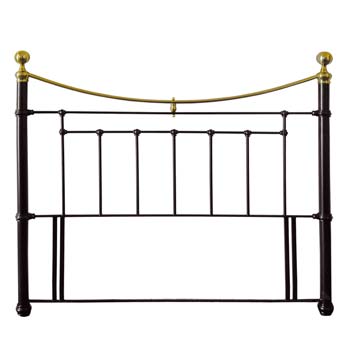 Furniture123 Lulworth Metal Headboard in Black