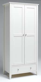 Luverne White Double Wardrobe