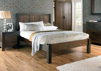 Furniture123 Lyon Walnut Bedstead