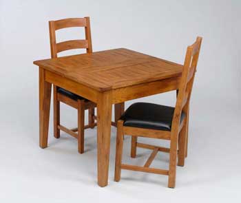 Furniture123 Maryland Oak Square Extending Dining Set