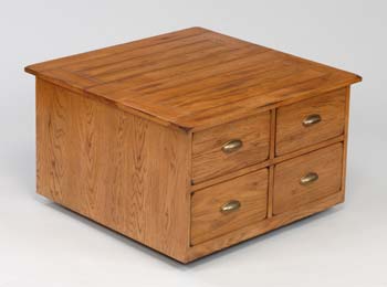 Maryland Oak Storage Coffee Table