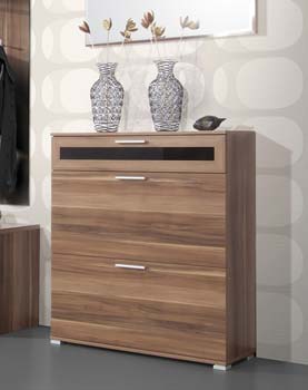 Furniture123 Mataro Shoe Cabinet in Walnut