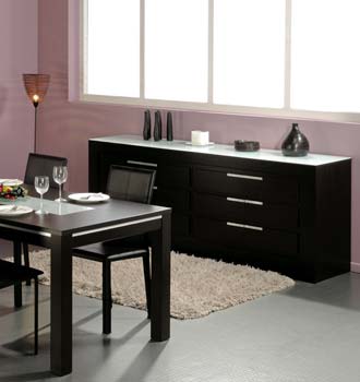 Furniture123 Matrix 12 Drawer Sideboard in Wenge