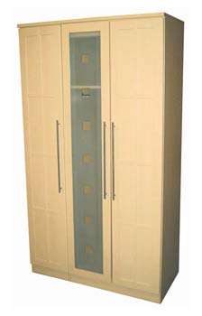 Milan Birch 3 Door Wardrobe