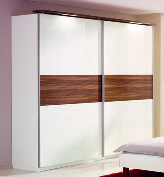 Furniture123 Milan Wardrobe in Walnut