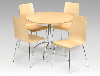 Furniture123 Modi Maple Round Dining Set