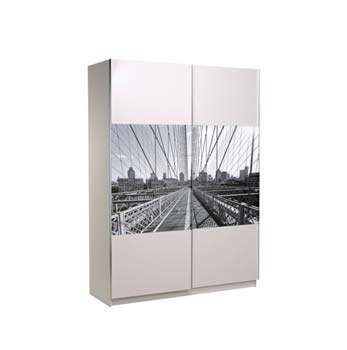 Furniture123 New York 2 Door Wardrobe in White