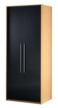 Furniture123 Newman 2 Door Wardrobe in Black