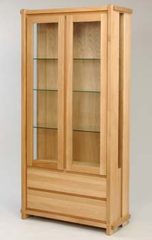 Furniture123 Nexus Display Cabinet In Light Oak