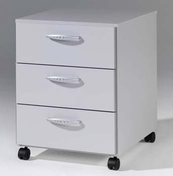 Furniture123 Numero 3 Drawer Chest in Grey