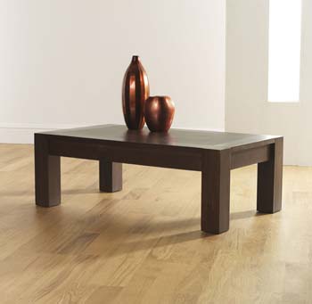 Nyon Walnut Rectangular Coffee Table