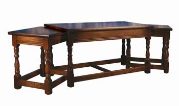 Olde Regal Oak Coffee Table Nest