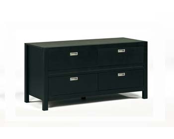 Furniture123 Oregon 4 Drawer Chest in Wenge