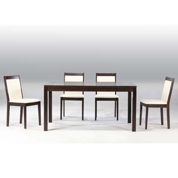 Ori Rectangular Dining Set in Wenge