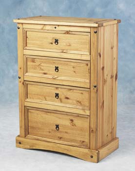 Furniture123 Original Corona Pine 4 Drawer Chest