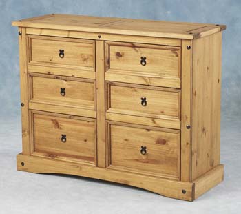 Original Corona Pine 6 Drawer Chest