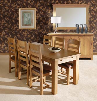 Prema Large Rectangular Extending Dining Set