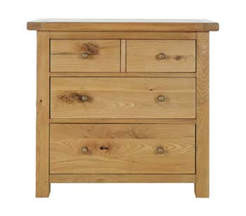 Furniture123 Prema Low Wide 4 Drawer Chest