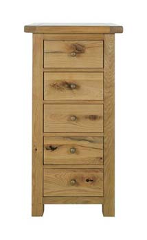 Furniture123 Prema Tall Narrow 5 Drawer Chest