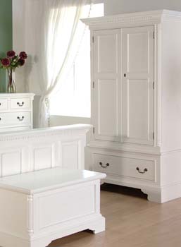 Regency White 2 Door Wardrobe