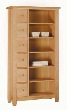 Furniture123 Rhode Oak High Bookcase