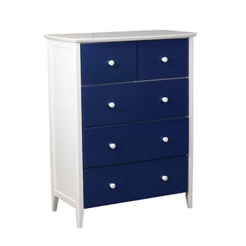 Furniture123 Robin Kids 5 Drawer Chest in Blue