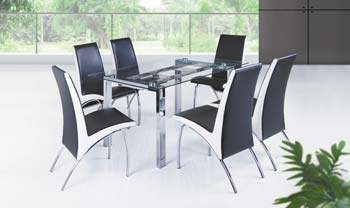 Furniture123 Rosehip Rectangular Dining Set