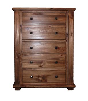 Rudson Rustic 5 Drawer Chest