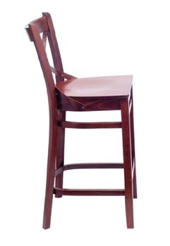 Furniture123 Saint Clair Curved Stools in Cognac (pair)