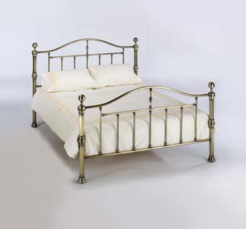 Salton Metal Bedstead in Brass - FREE NEXT DAY