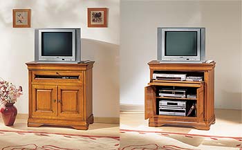 Saphir 2 Door TV/Hi Fi Cabinet with Drop Front