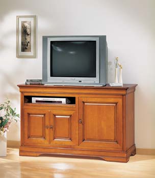 Saphir Low 3 Door TV/Hi Fi Cabinet with Single