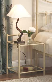 Sheldon Bedside Table in Ivory