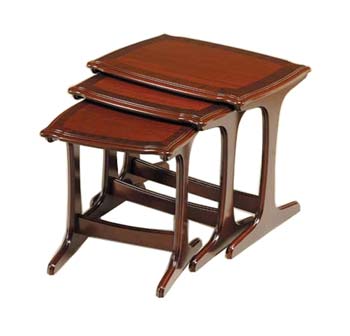 Sherman Nest of Tables in Mahogany