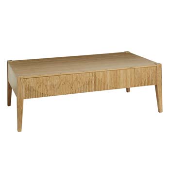 Soko Bamboo Rectangular Coffee Table in Caramel