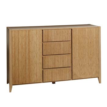 Soko Solid Bamboo 2 Door Sideboard in Caramel