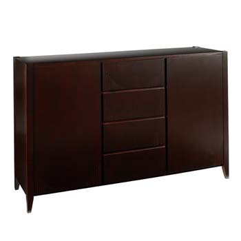 Soko Solid Bamboo 2 Door Sideboard in Chocolate