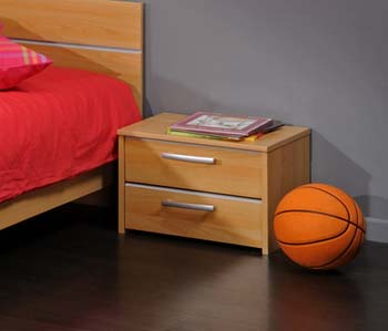 Furniture123 Soluce Teens 2 Drawer Bedside Table