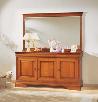 Furniture123 Sophia Cherry 3 Door 3 Drawer Sideboard