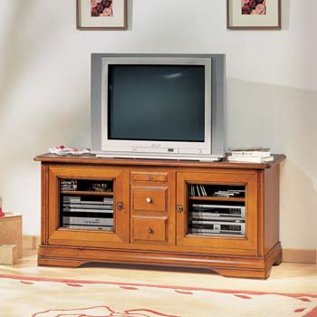 Sophia Cherry Low 2 Door TV/Hi Fi Cabinet