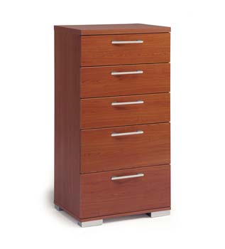 Furniture123 Stowe 5 Drawer Chest in Lugano Cherry