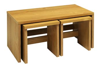 Stratton Long Nest Of Tables in Oak