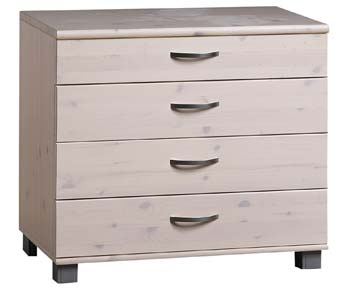 Furniture123 Thuka Maxi 4 Drawer Chest in White Wash