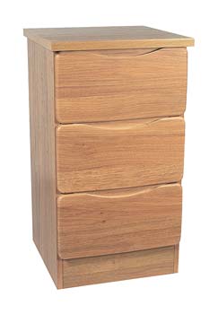 Furniture123 Torino 3 Drawer Bedside Table