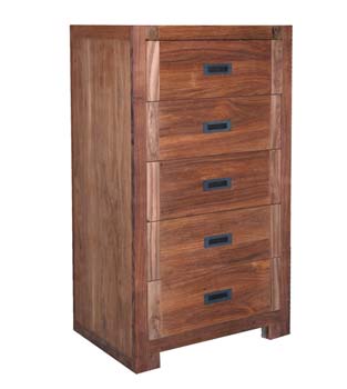 Furniture123 Tribek Sheesham 5 Drawer Chest - FREE NEXT DAY