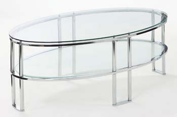 Furniture123 Urban Oval Coffee Table