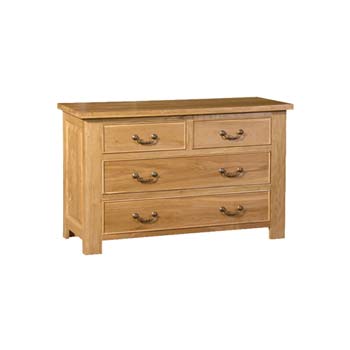 Furniture123 Victoria Oak 2 2 Drawer Chest