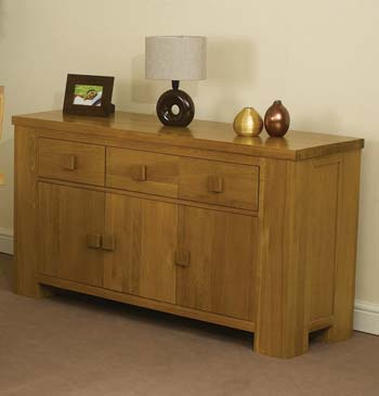 Warebridge Oak 3 Door Sideboard