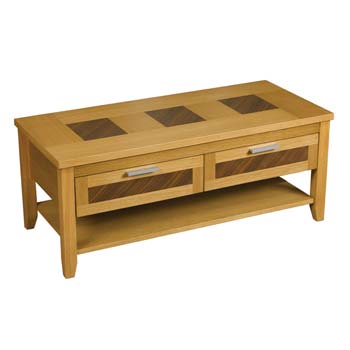 Weiler Oak Rectangular Coffee Table